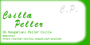 csilla peller business card